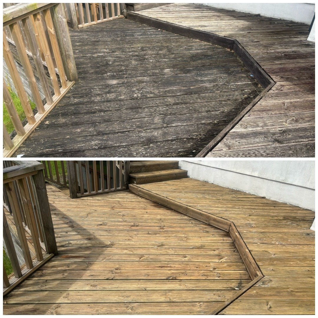 Recent decking cleaning near Saltash