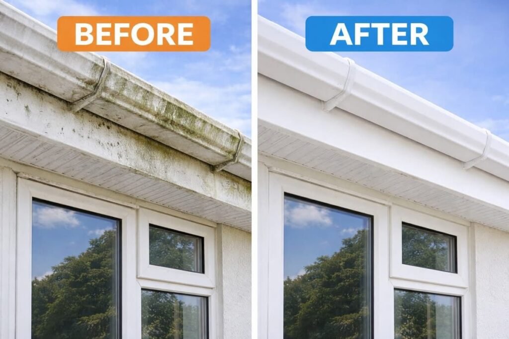 Soffit and Fascia cleaning in Cornwall and Devon