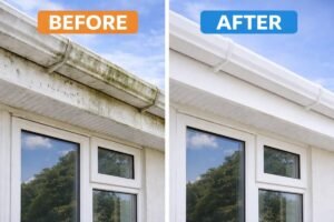 Soffit and Fascia cleaning in Cornwall and Devon